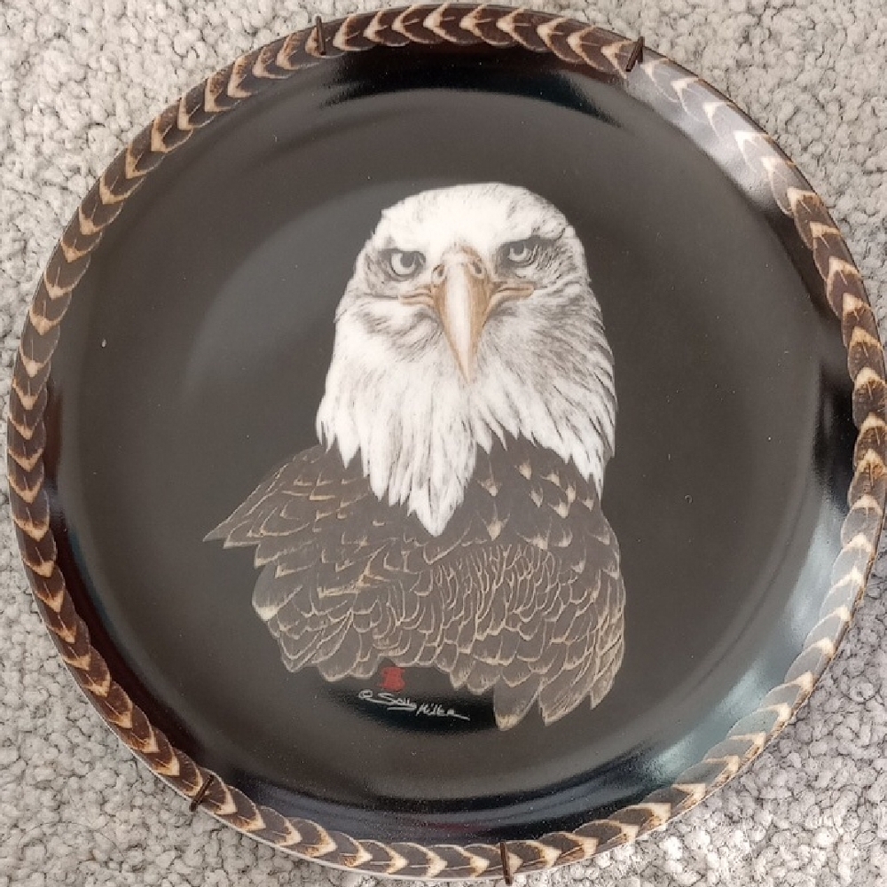 Handcrafted Eagle Decorative Plate